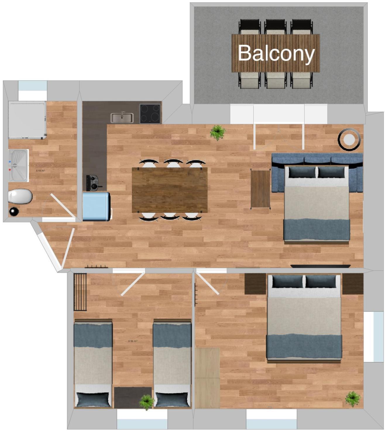 Moderne Mit Parkplatz Apartmán